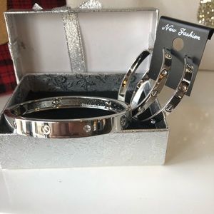 Bracelets and matching earrings